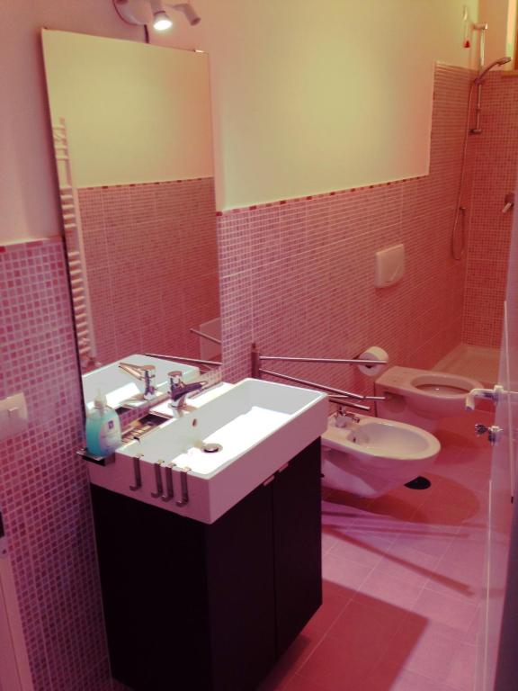 Koupelna v ubytování B&B Stefyld