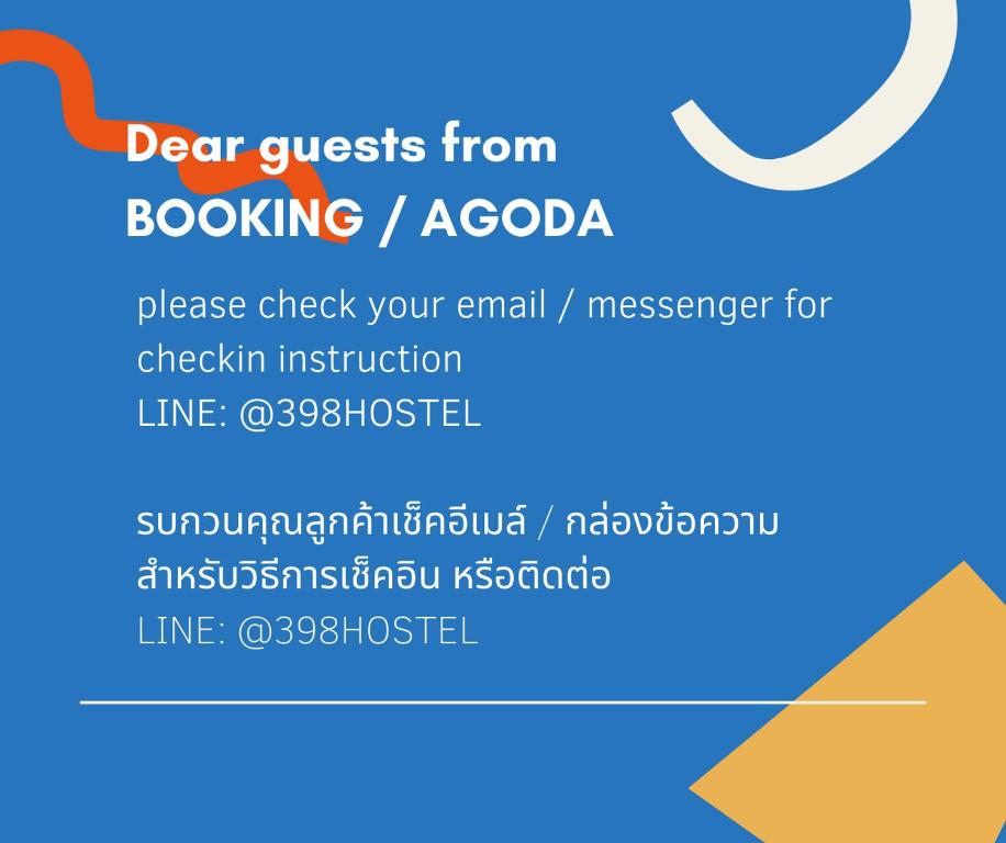 un diagrama de los cristales defectuosos de booking acoda en 398 HOSTEL en Bangkok