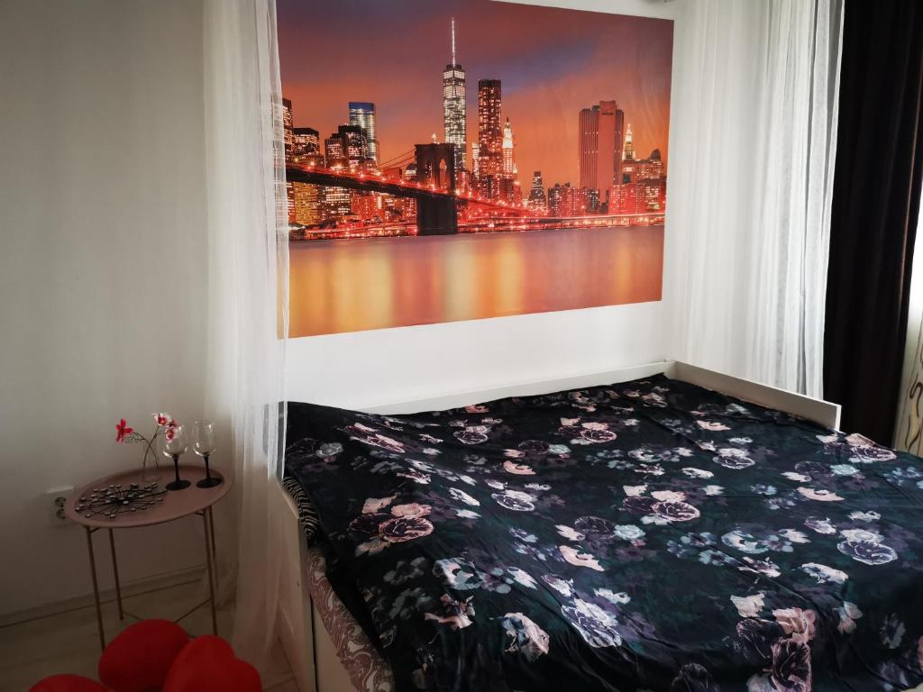 Postel nebo postele na pokoji v ubytování Iași Jacuzzi Apartment H