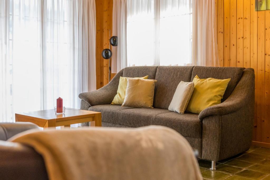Posezení v ubytování Chalet Sunnegga