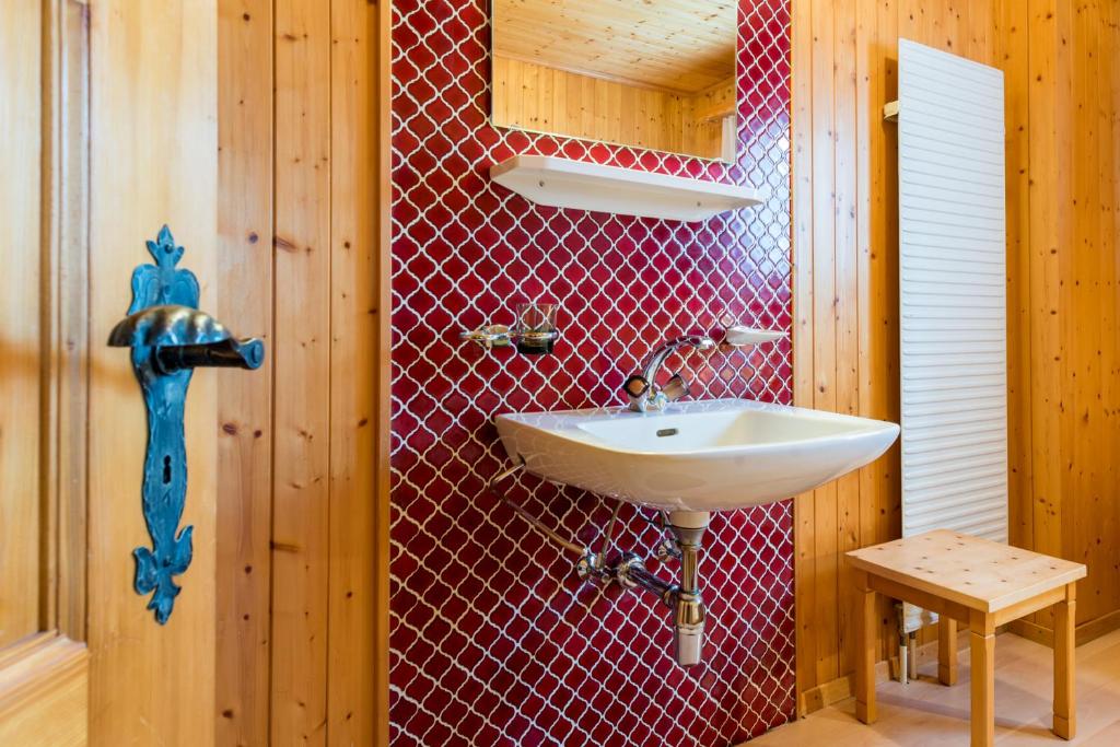 Koupelna v ubytování Chalet Sunnegga