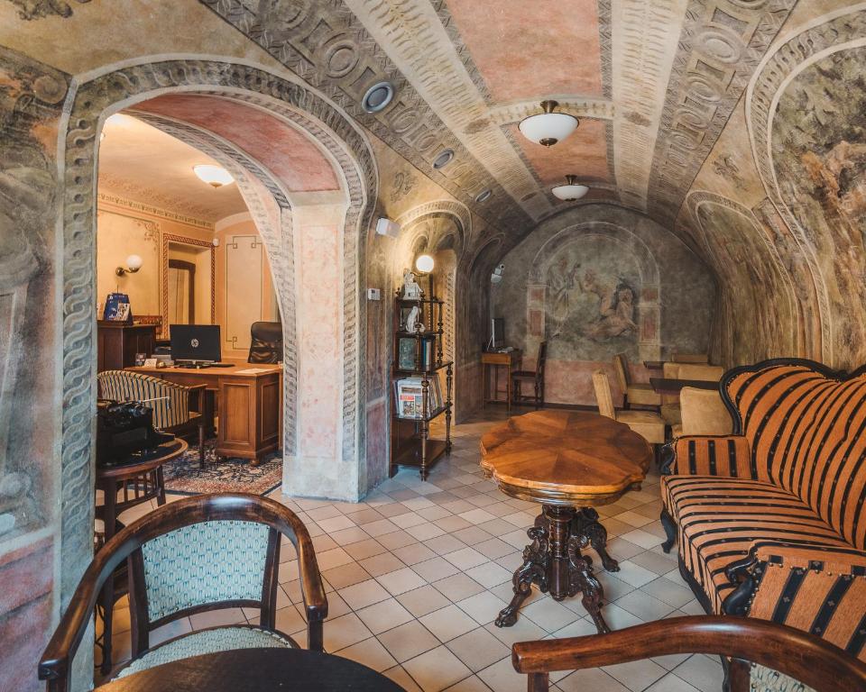 Posezení v ubytování Hotel Krčínův Dům