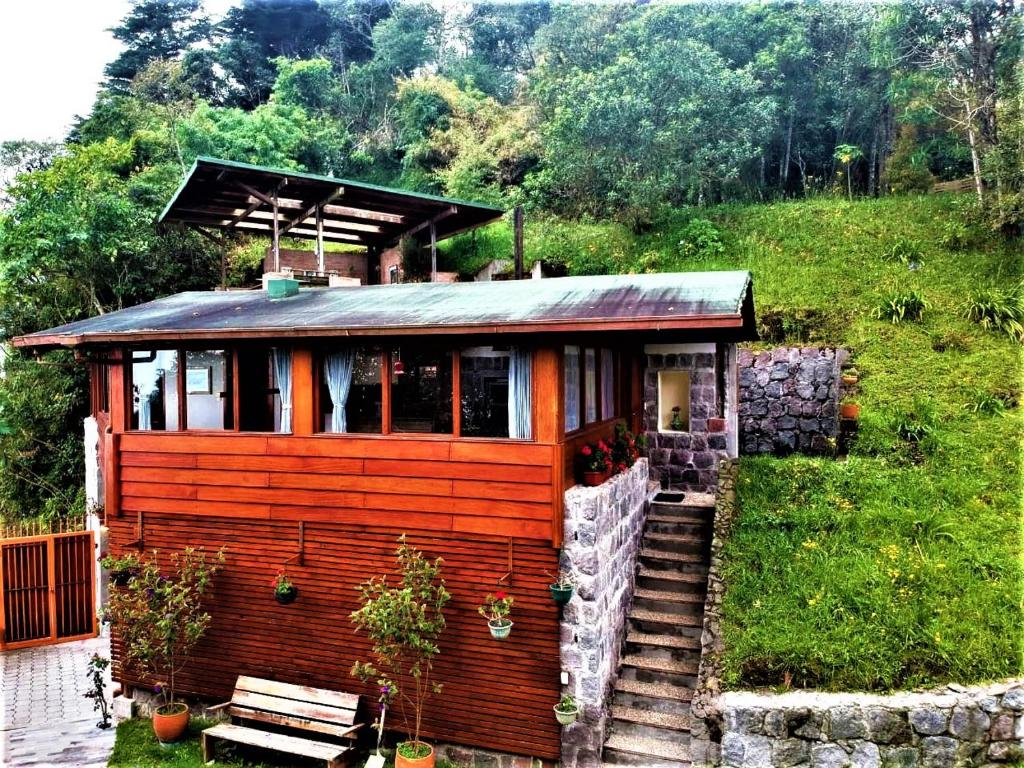 Zahrada ubytování Finca Petrona