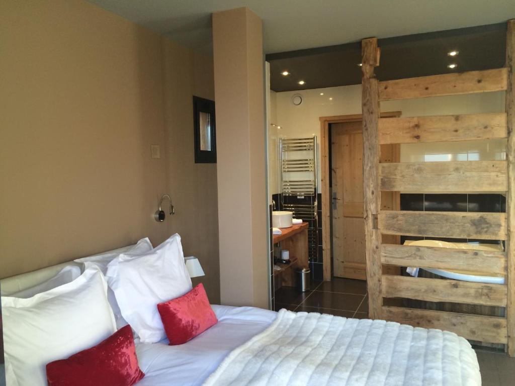 Postel nebo postele na pokoji v ubytování Chalet Christine