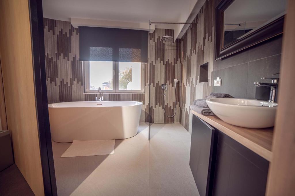 Koupelna v ubytování SZUR Home