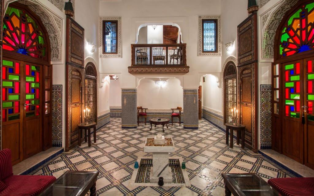 Posezení v ubytování Riad Noujoum Medina