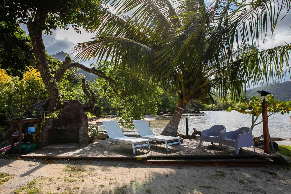 Zahrada ubytování Raiatea sur Mer