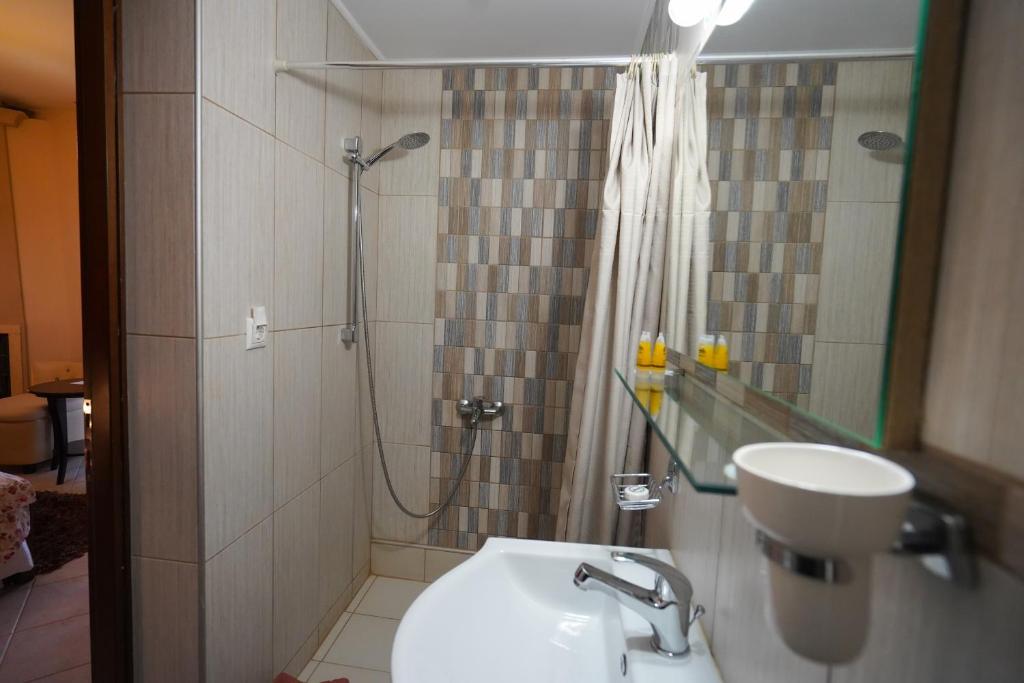 Koupelna v ubytování Guesthouse Liogerma