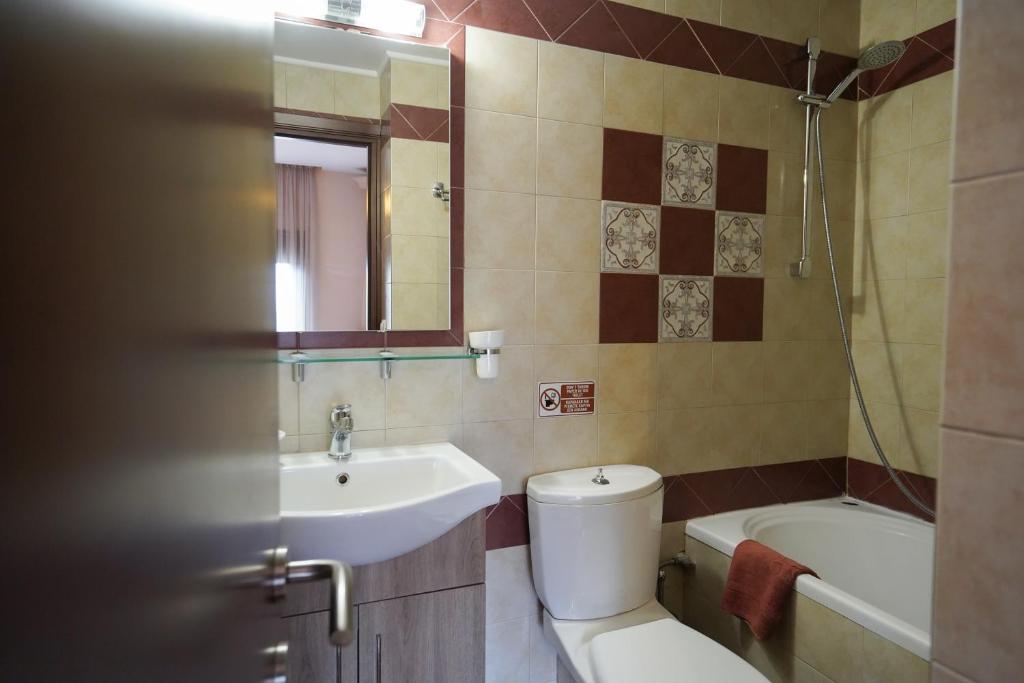Koupelna v ubytování Guesthouse Liogerma
