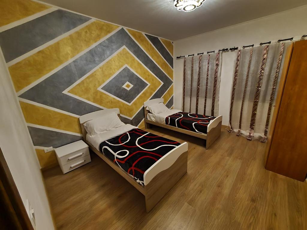 Łóżko lub łóżka w pokoju w obiekcie Agriturismo Ca Novak Venezia