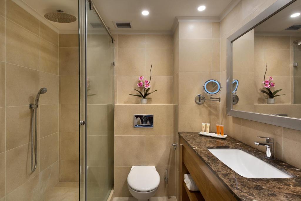 Koupelna v ubytování Ye'arim Hotel