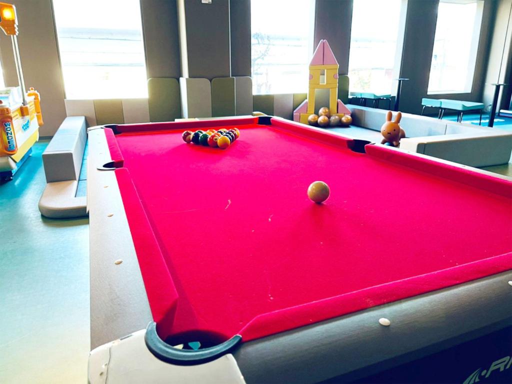 Biliár nebo kulečník v ubytování H.B.P HOTEL