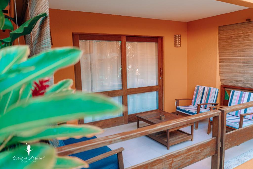 Posezení v ubytování Cores do Arraial Residence Hotel