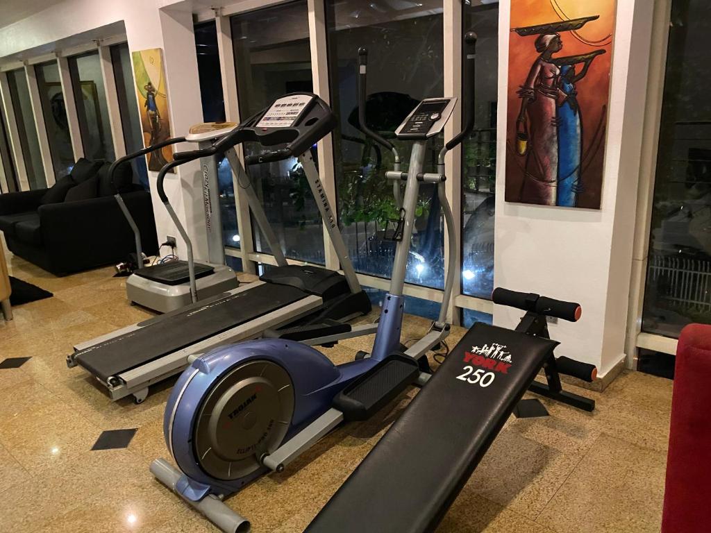 Fitness centrum a/nebo fitness zařízení v ubytování Angel Hotel