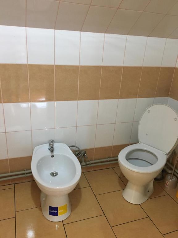 Koupelna v ubytování Шепіт лісу