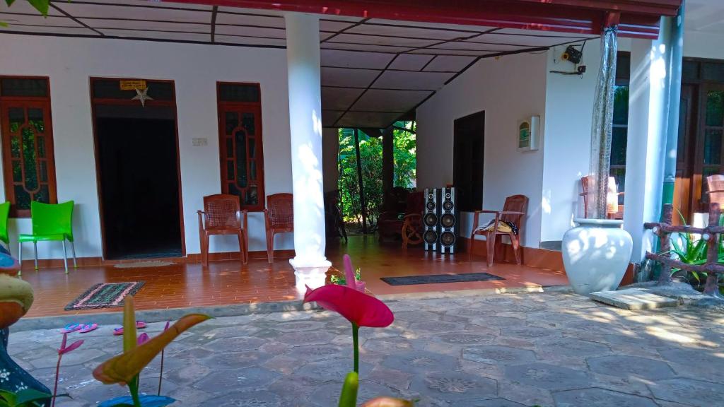 Patio nebo venkovní prostory v ubytování Sigiriya River Side Resort
