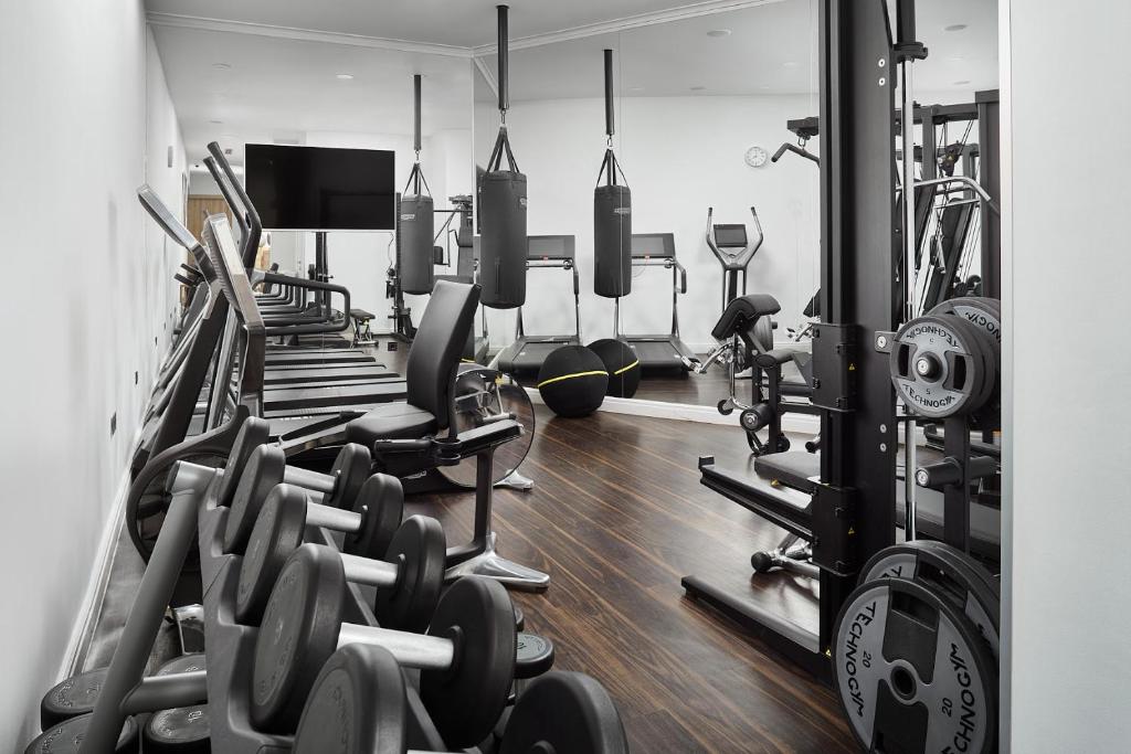 Fitness centrum a/nebo fitness zařízení v ubytování Hotel Panoramika Design & Spa