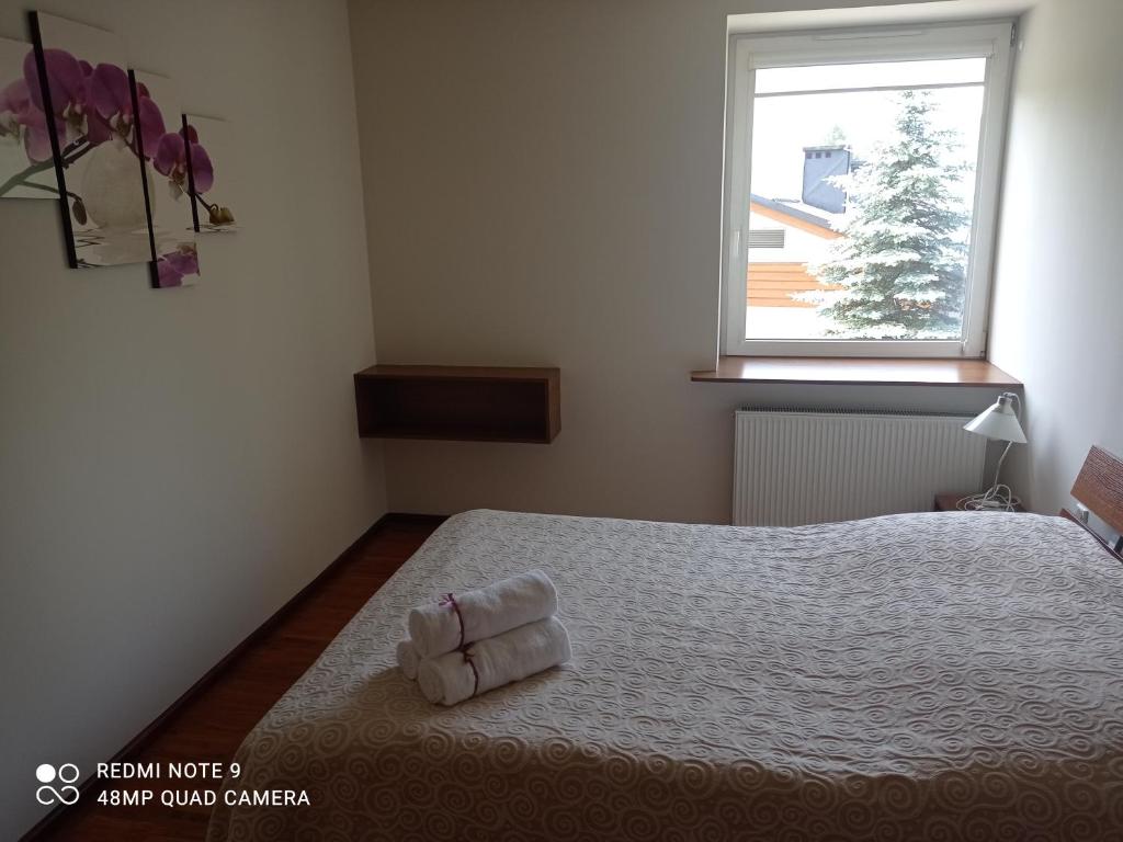 Posteľ alebo postele v izbe v ubytovaní Zawoja1560 Apartamenty przy Aptece