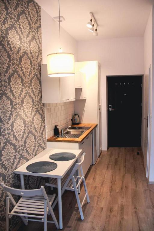 Kuchyňa alebo kuchynka v ubytovaní Apartament Kattowitz