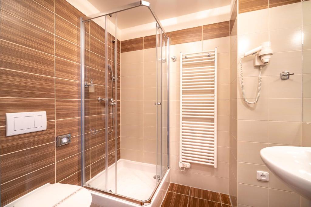 Kúpeľňa v ubytovaní Hotel Vyhlídka