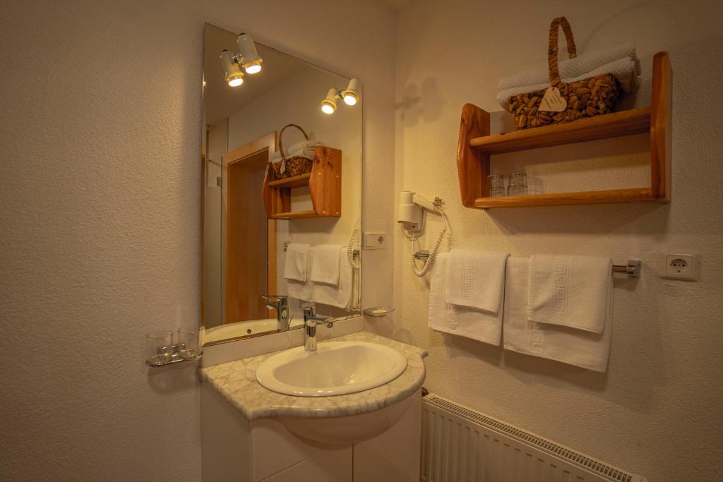 Vannituba majutusasutuses Gasthof Waldesruh
