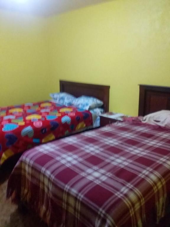 Postel nebo postele na pokoji v ubytování Hospedaje el Motilon