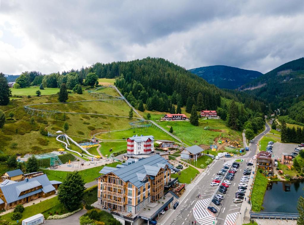 Nespecifikovaný výhled na hory nebo výhled na hory při pohledu z apartmánu
