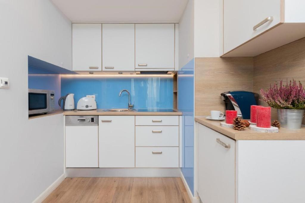 Kuchyň nebo kuchyňský kout v ubytování Family Homes - Apartamenty Gwiazda Morza