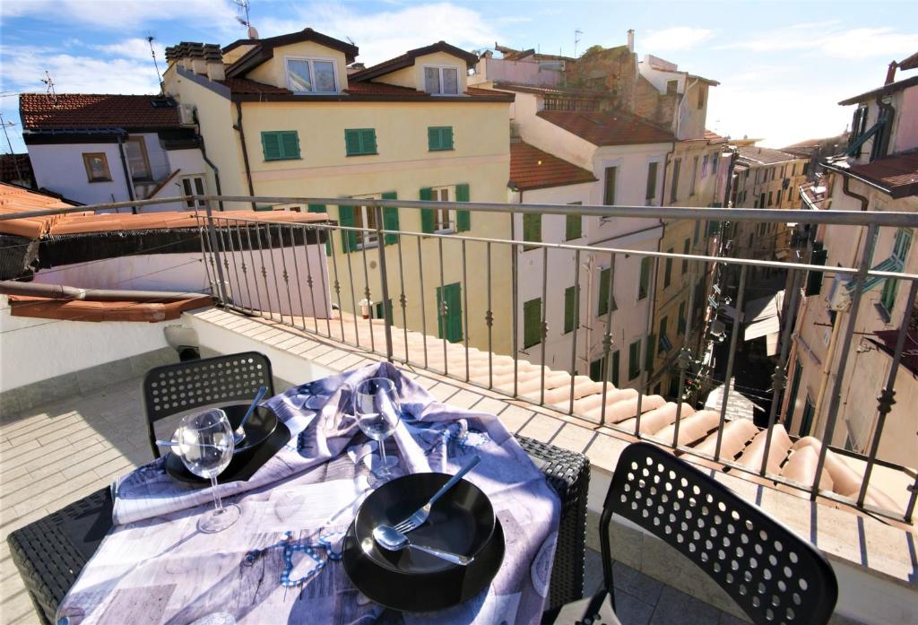 Balkón alebo terasa v ubytovaní Appartamento terrazza belvedere