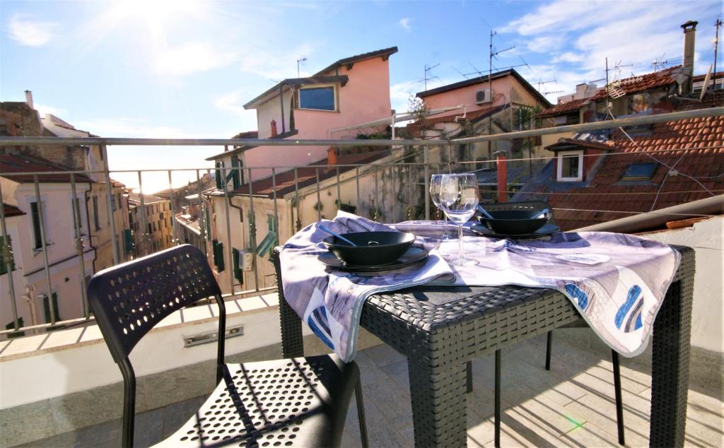 Balkón alebo terasa v ubytovaní Appartamento terrazza belvedere