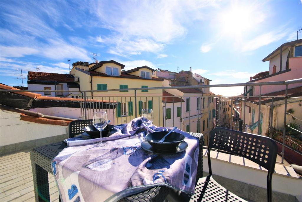 Balkón alebo terasa v ubytovaní Appartamento terrazza belvedere