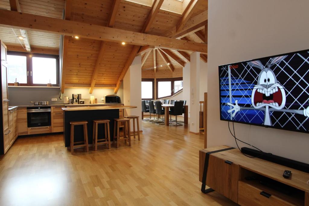 Kuchyňa alebo kuchynka v ubytovaní KELCHALM Superior Apartment