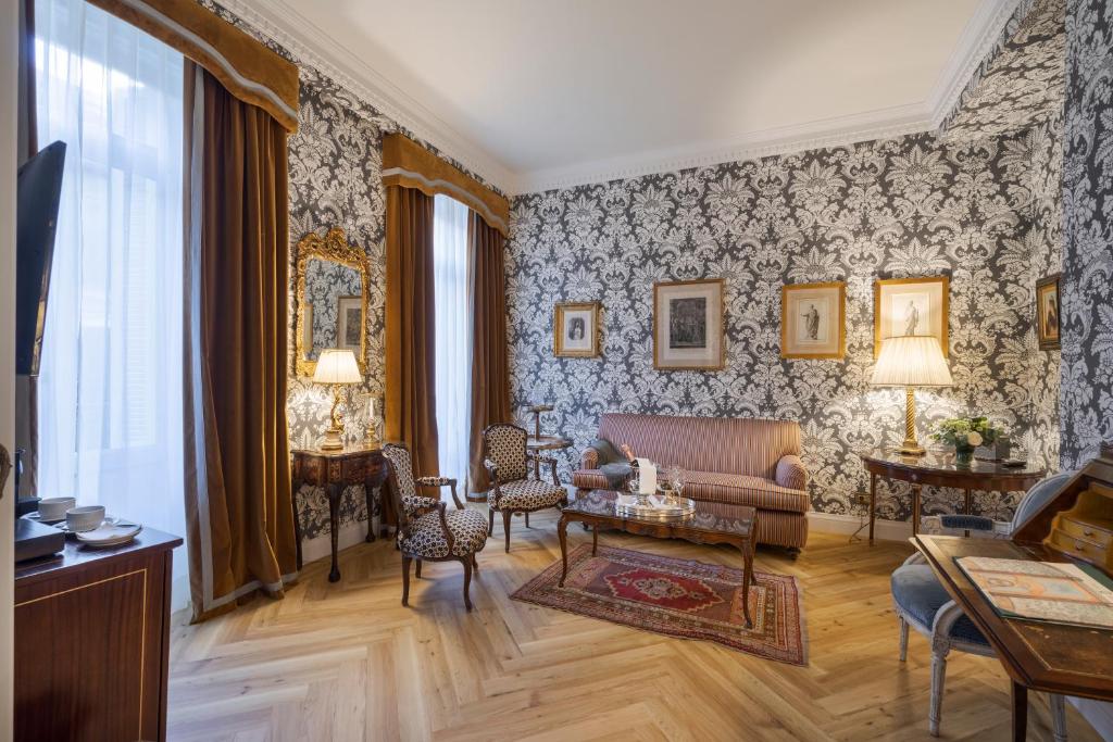 منطقة جلوس في Relais & Châteaux Hotel Orfila