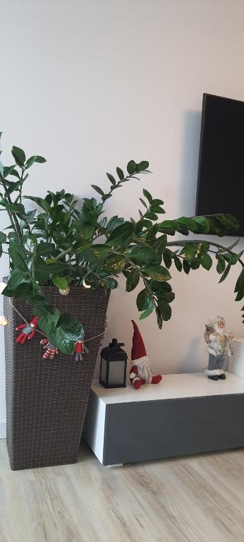 Telewizja i/lub zestaw kina domowego w obiekcie Triventi Apartament Rajski