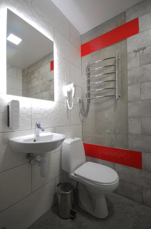 Koupelna v ubytování Cubby Hotel