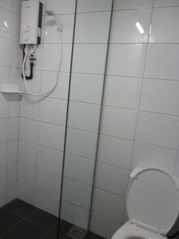 Koupelna v ubytování Ola Hostel