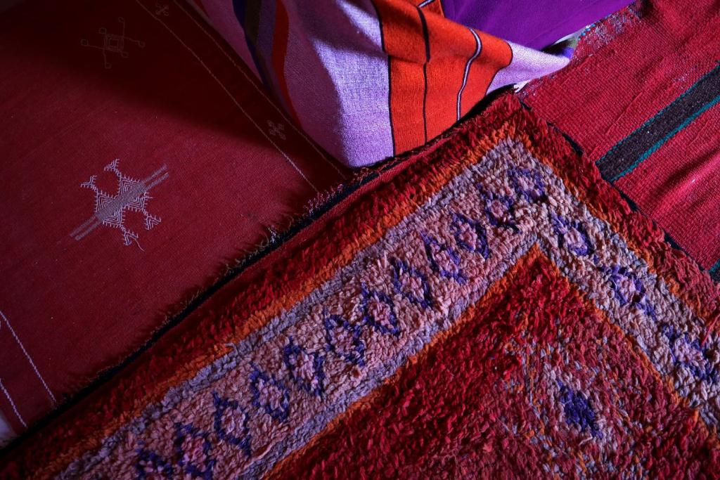 Postel nebo postele na pokoji v ubytování Le Village du Toubkal