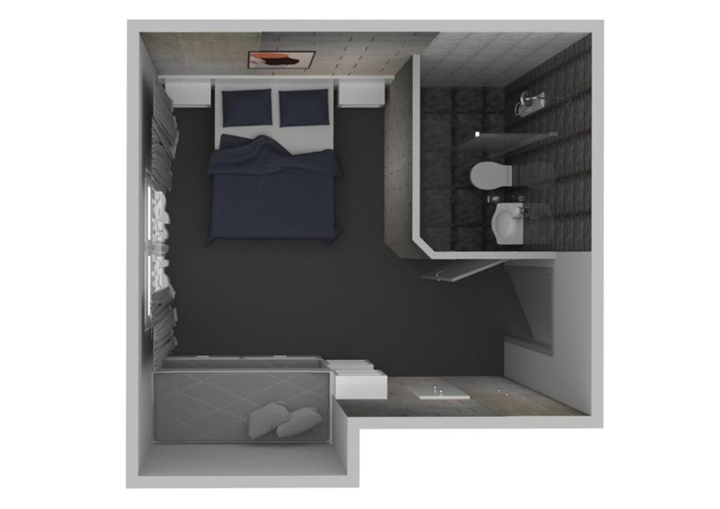 Koupelna v ubytování Cubby Hotel