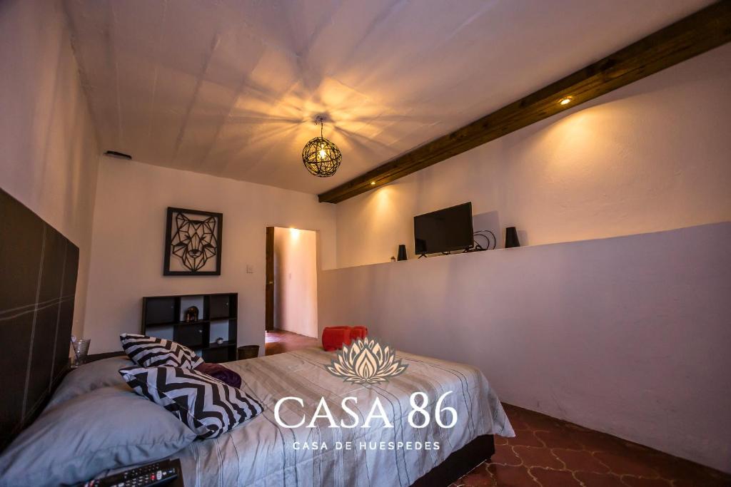 TV a/nebo společenská místnost v ubytování Casa 86
