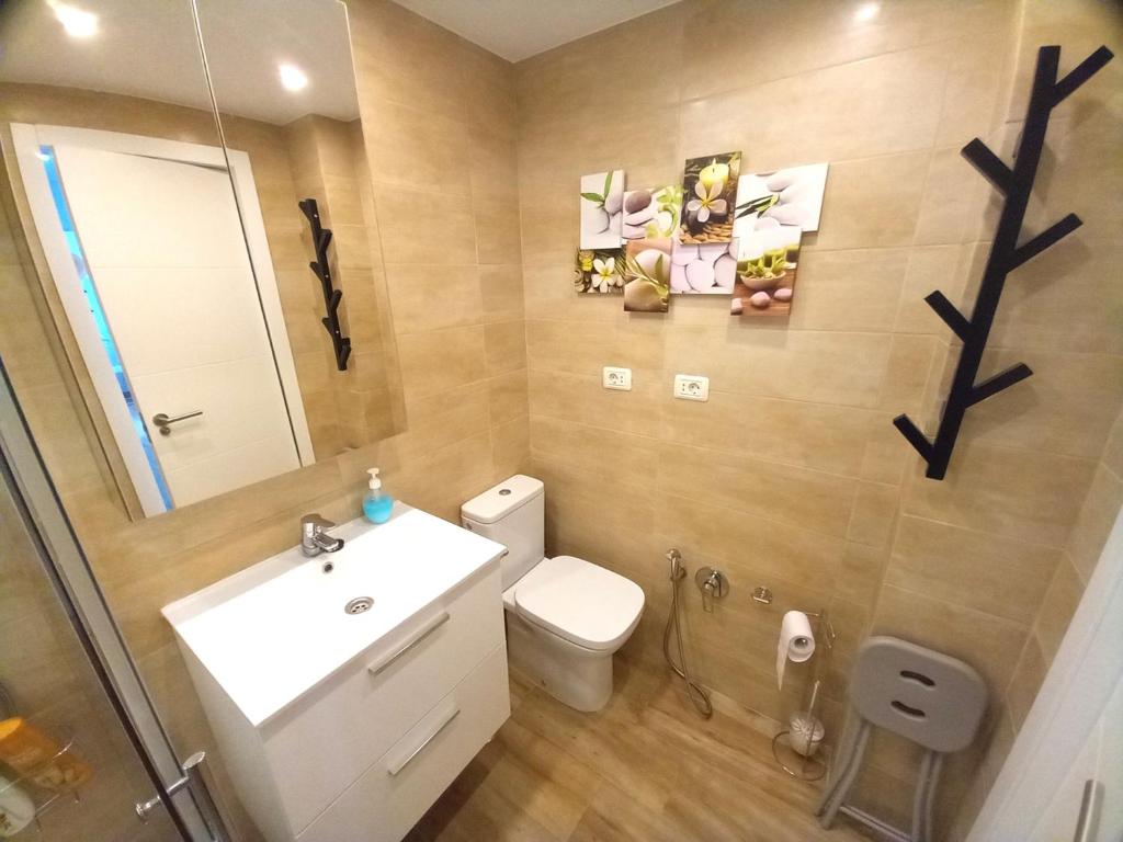 Koupelna v ubytování Apartamentos Medano - Lagos de Miramar Deluxe