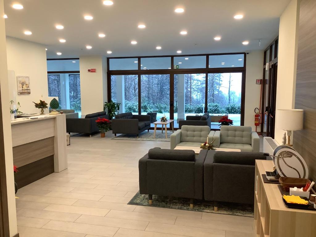 Posezení v ubytování Arvo Residence Sila Lorica
