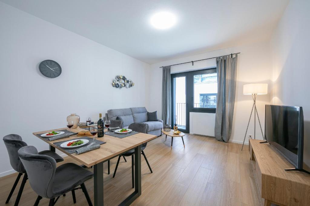 TV a/nebo společenská místnost v ubytování Boutique Apartments