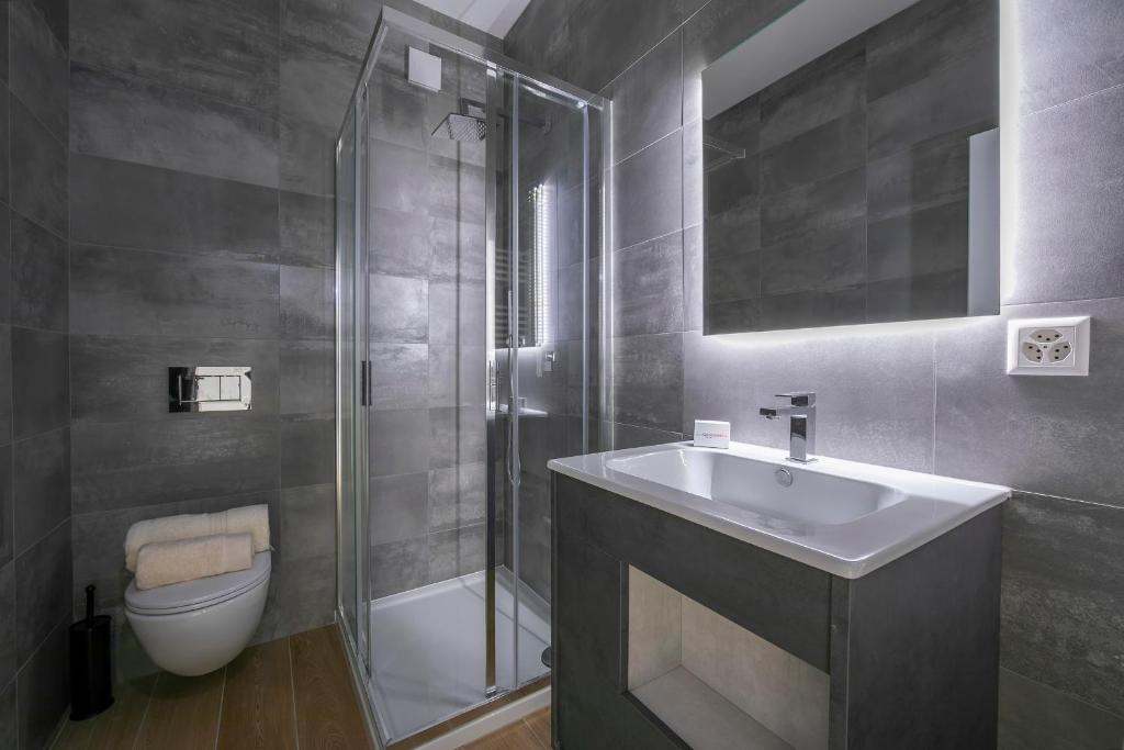 Koupelna v ubytování Boutique Apartments