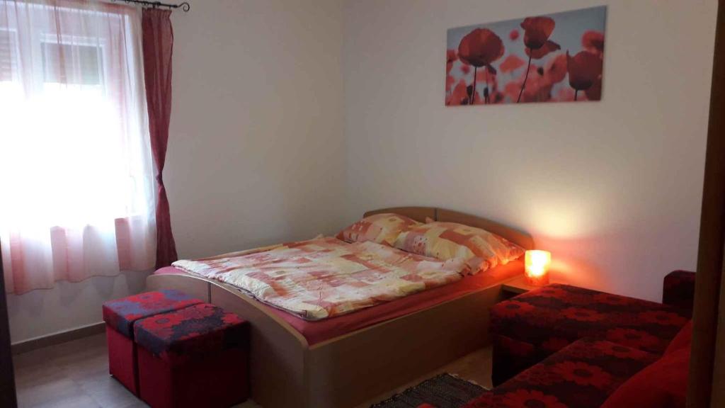 Posteľ alebo postele v izbe v ubytovaní Holiday home in Balatonmariafürdo 40806