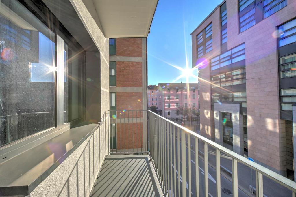 Balkón nebo terasa v ubytování Boutique Apartments