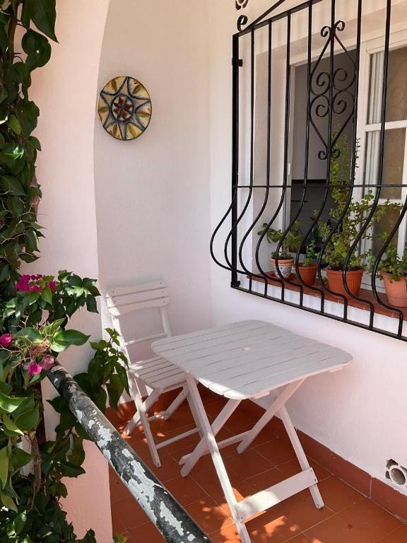 Balkon lub taras w obiekcie Casa la Buganvilla-Mojácar Playa