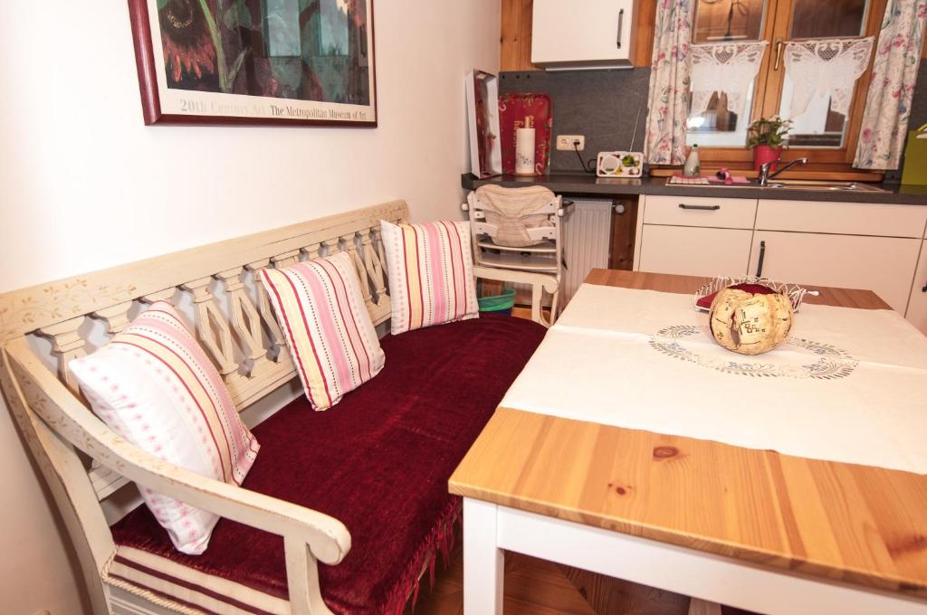 Kuchyň nebo kuchyňský kout v ubytování Ferienwohnung Sternschnuppe