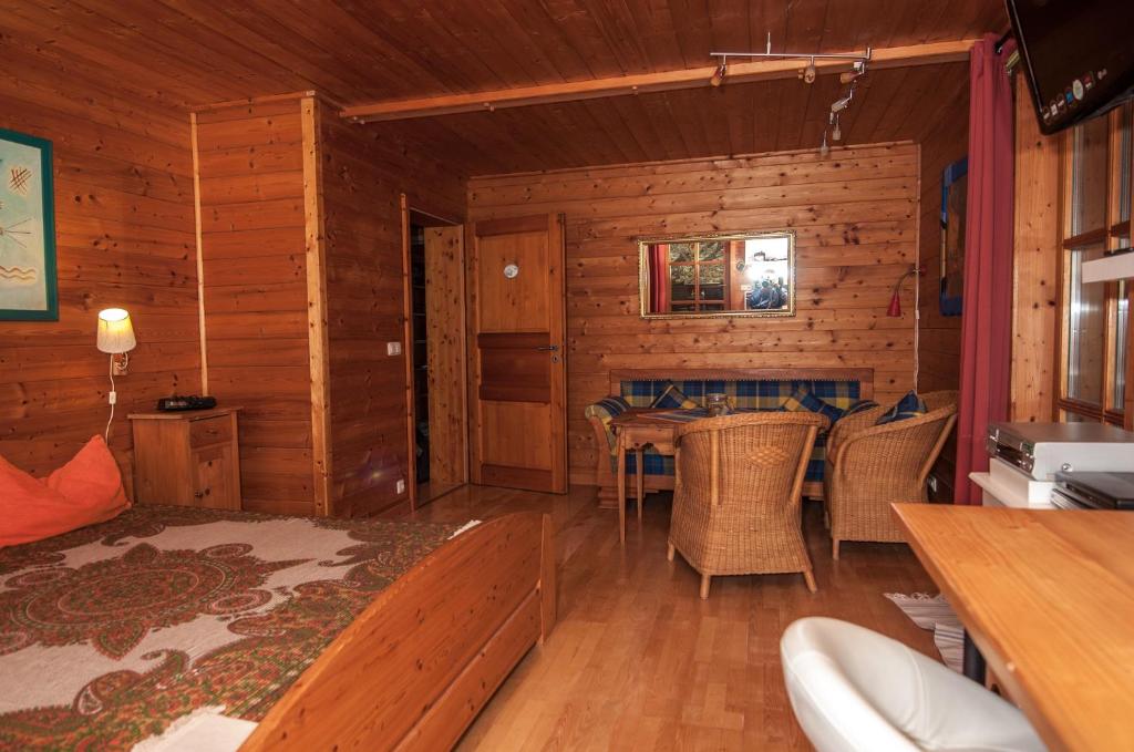 Posezení v ubytování Ferienwohnung Sternschnuppe