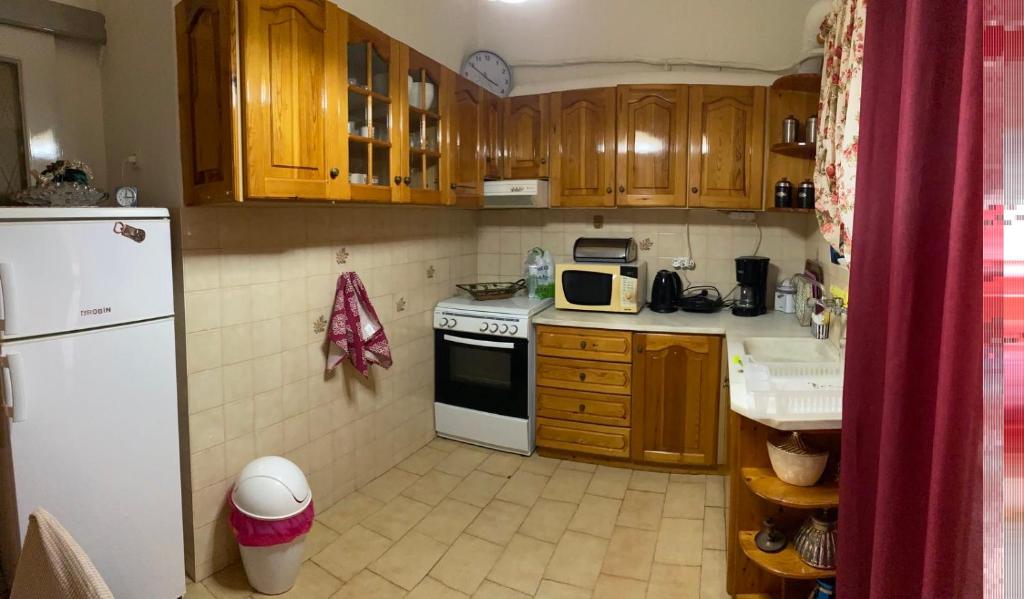 Kuchyň nebo kuchyňský kout v ubytování Karras' Home
