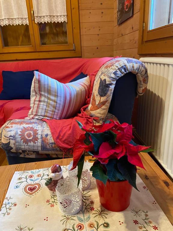 Posezení v ubytování CHALET B&B LAGHETTI MARTINA